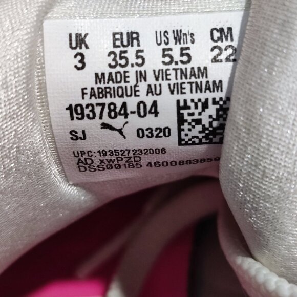 Puma Provoke XT training shoes / sneakers white pink women's size 5.5 - Picture 7 of 12